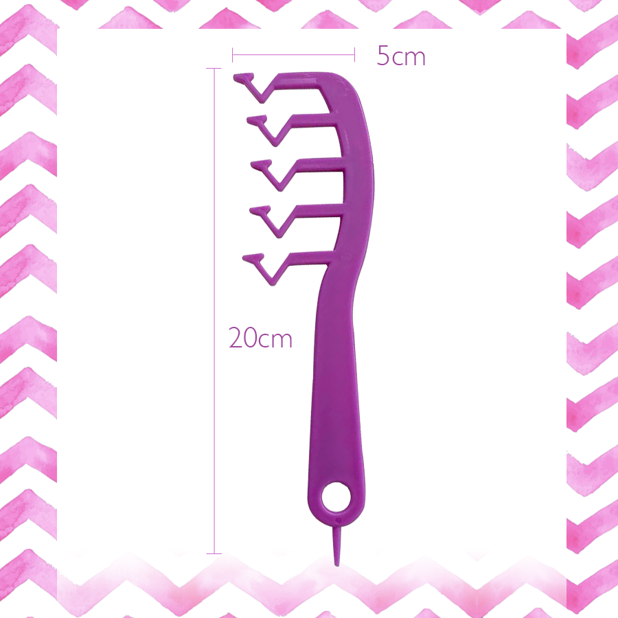 Zig-Zag Hair Parting Comb