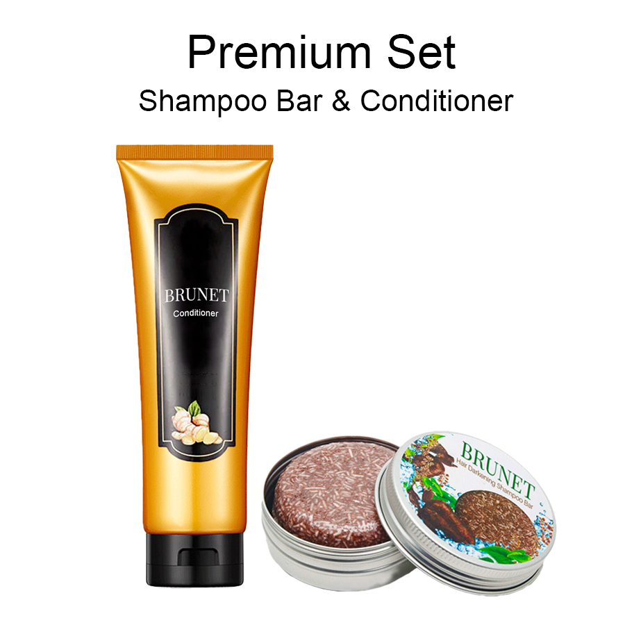BRUNET™ Hair Darkening Shampoo Bar Set